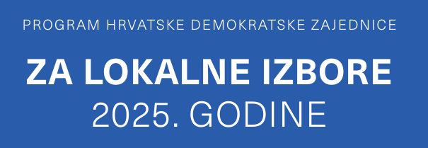 Program HDZ za lokalne izbore